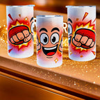 12oz Comic punch (red gloves) tumbler