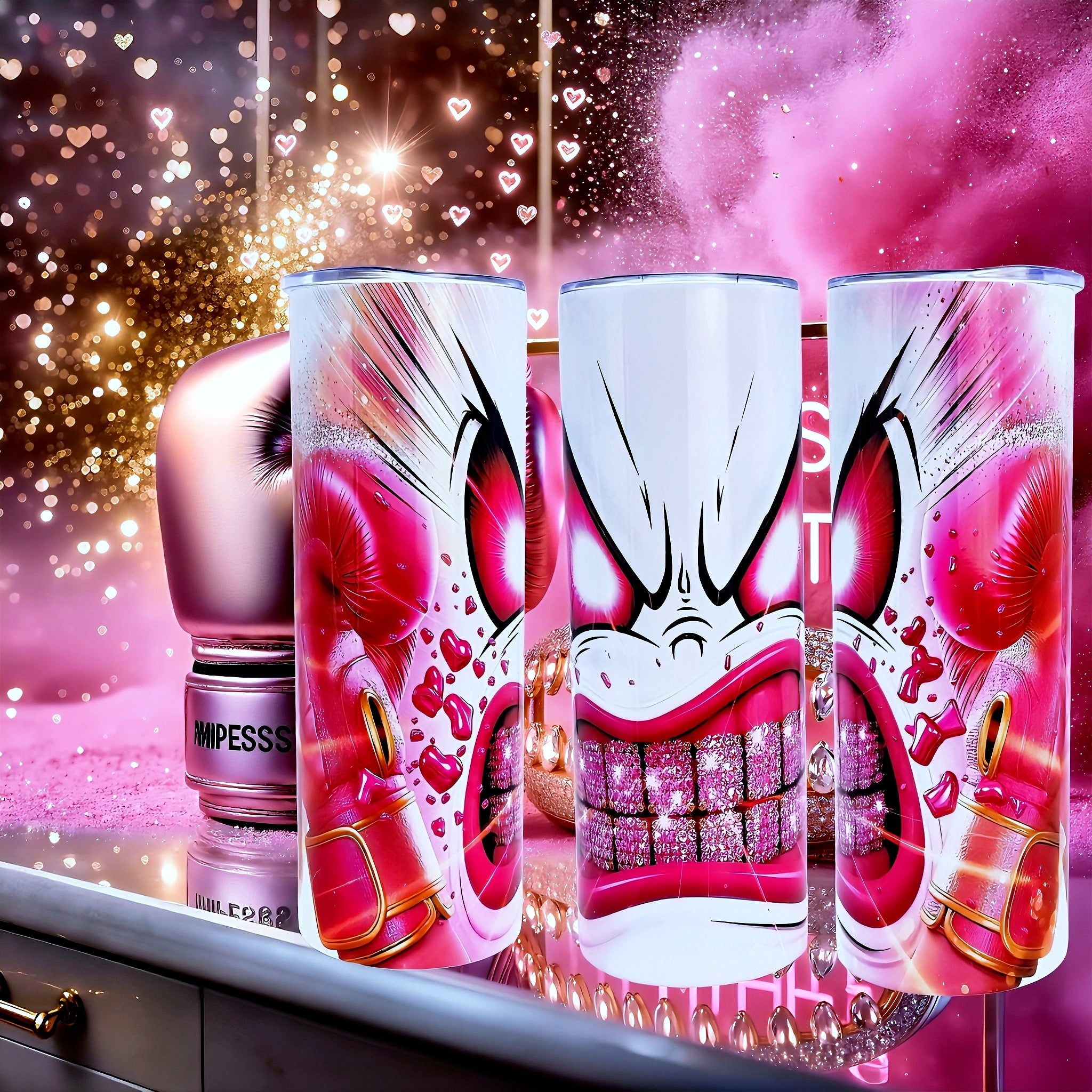 20oz Pink rage royale tumbler
