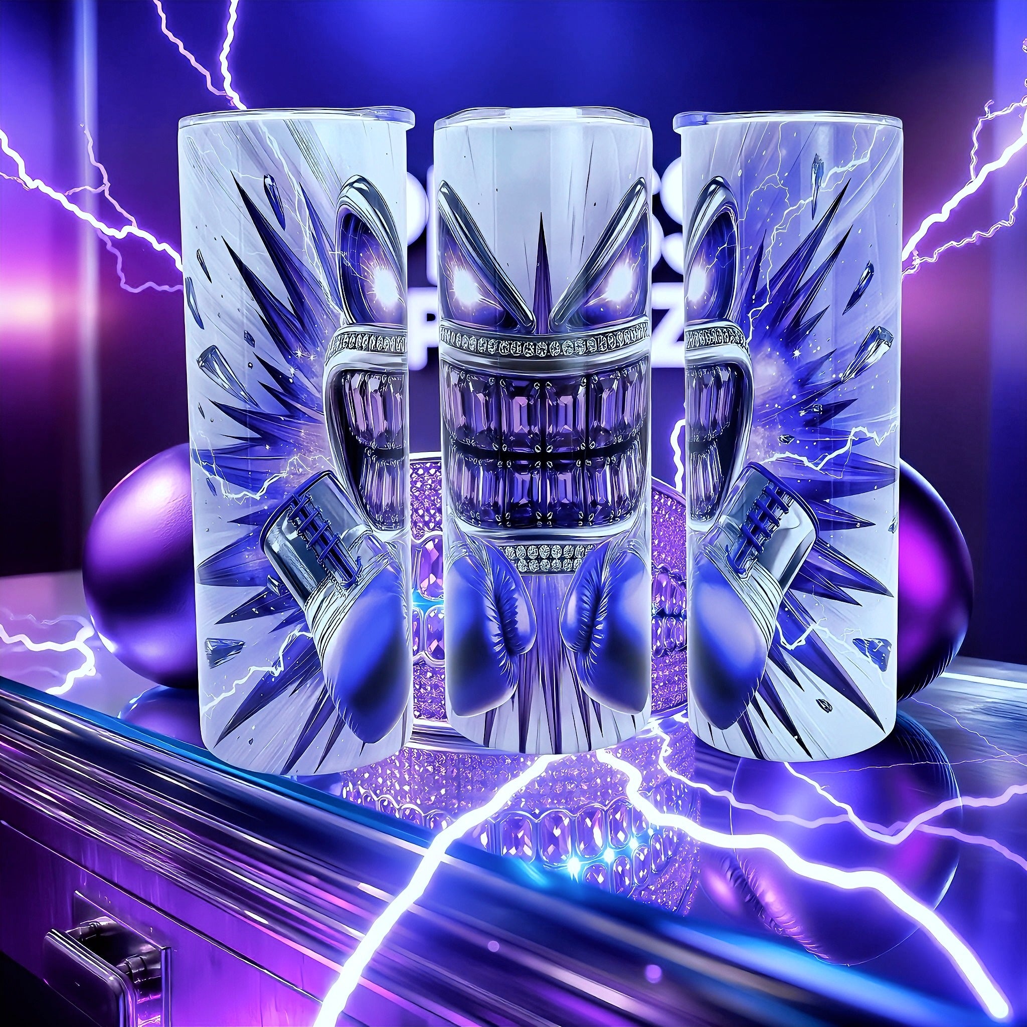 20oz Purple voltage tumbler