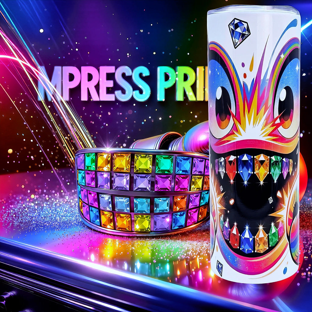 20oz Rainbow knockout tumbler