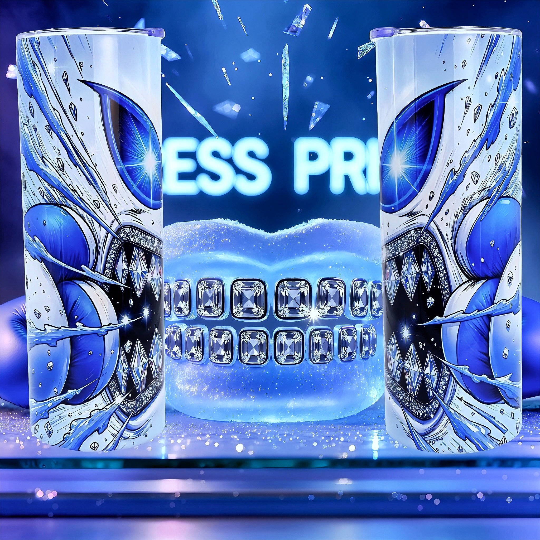 20oz Ice diamond blast tumbler