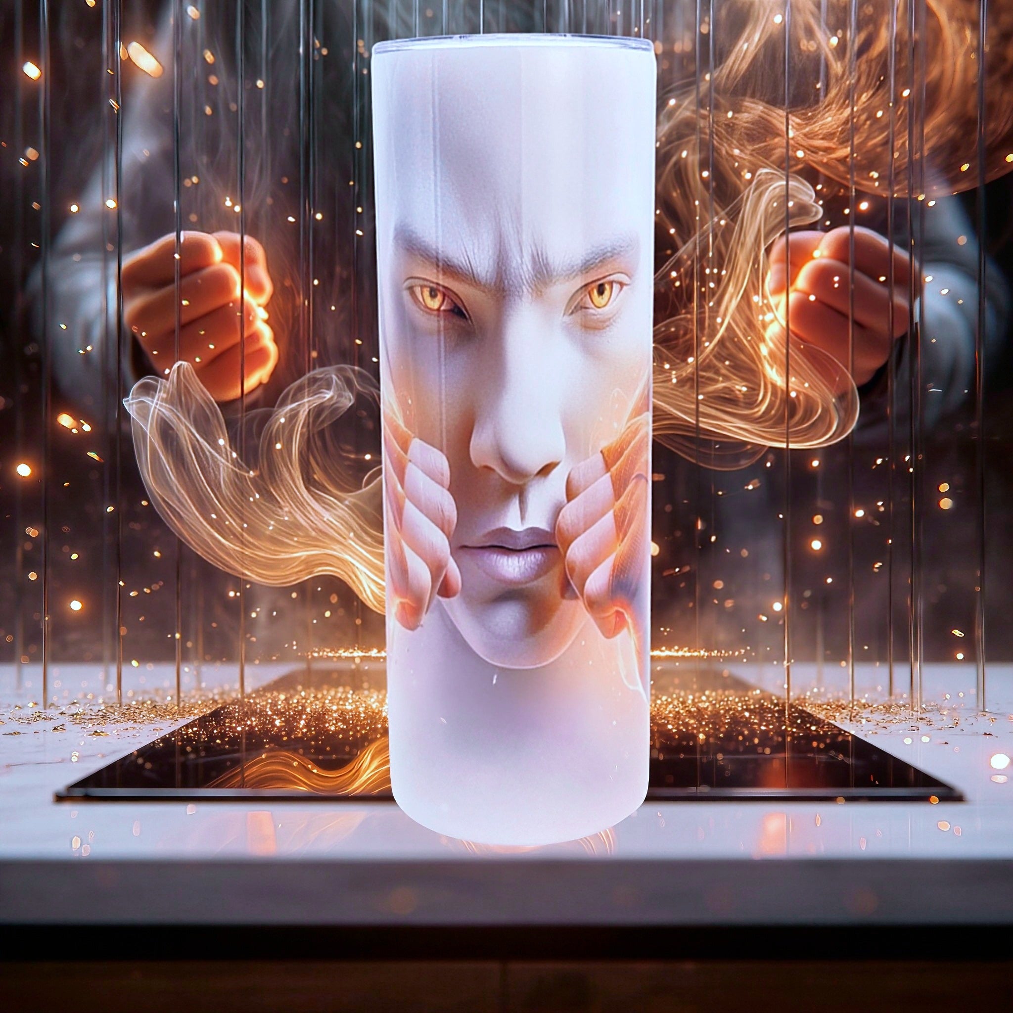 20oz Orange aura fighter tumbler