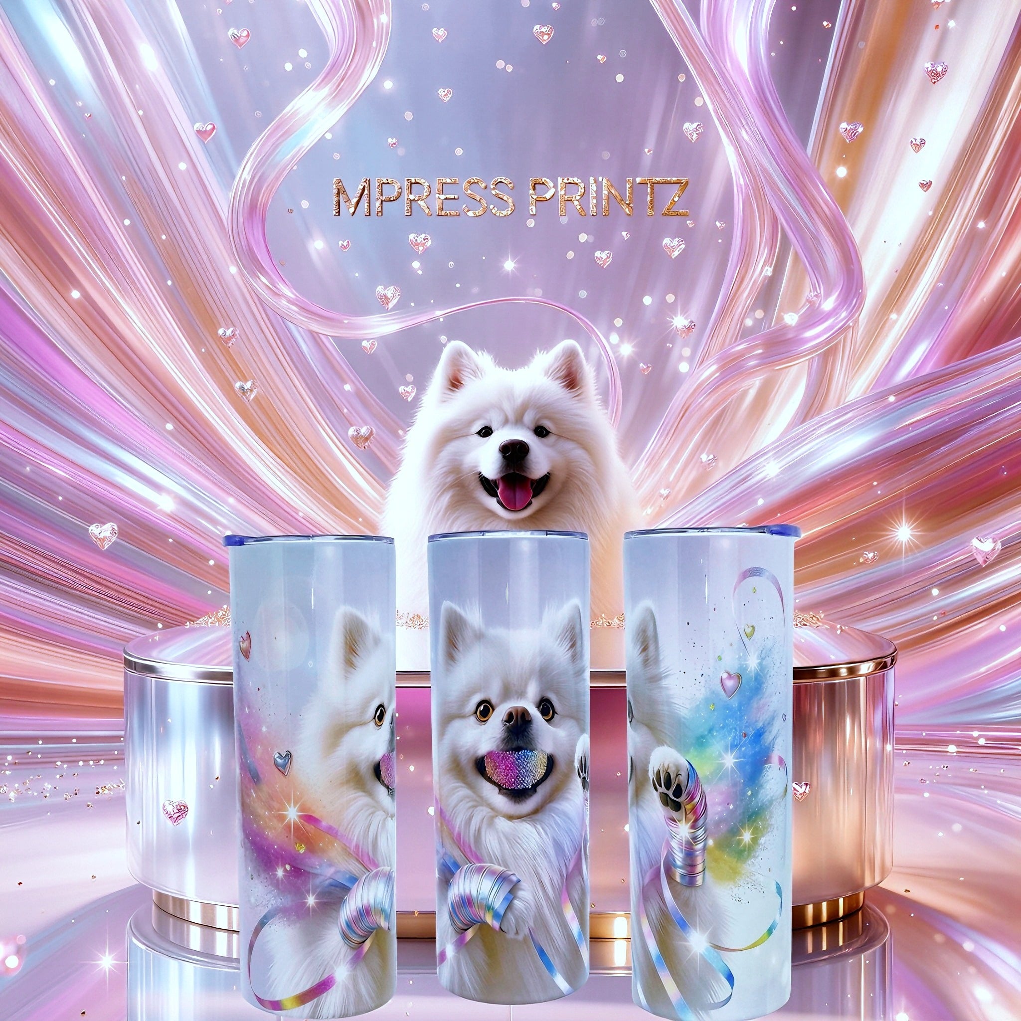 20oz Fluffy Grillz dog tumbler
