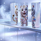 20oz Baby white tiger tumbler