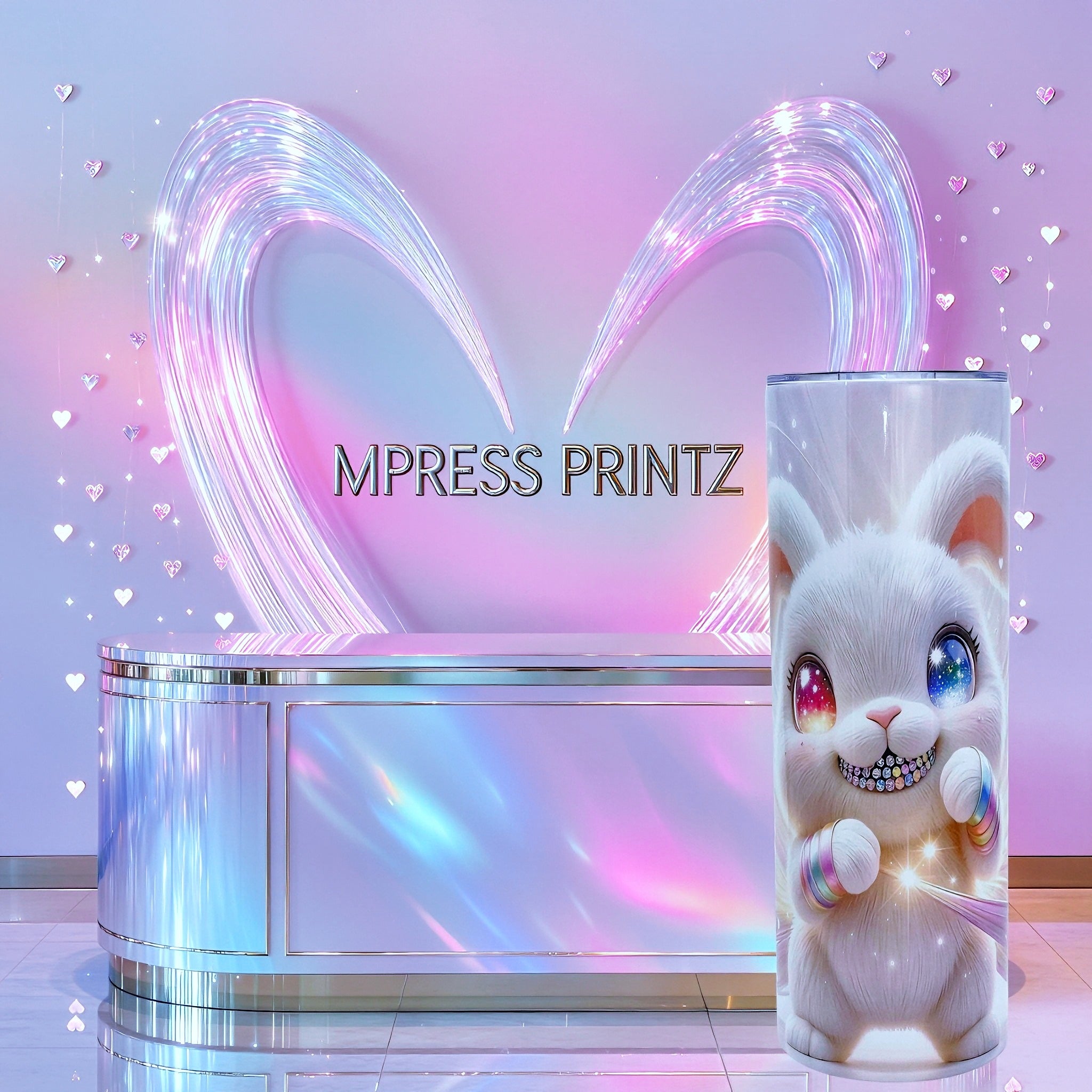 20oz Cosmic bunny tumbler