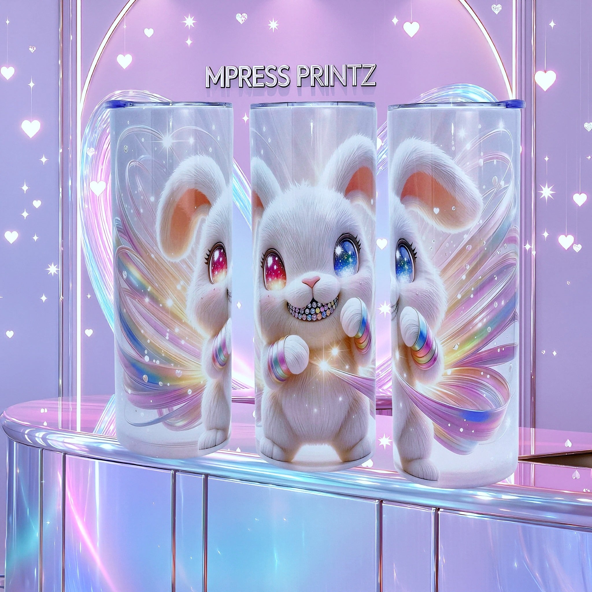 20oz Cosmic bunny tumbler
