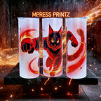 20oz Fire cat tumbler