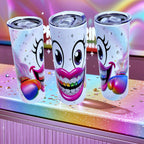 20oz Rainbow smiling boxer tumbler