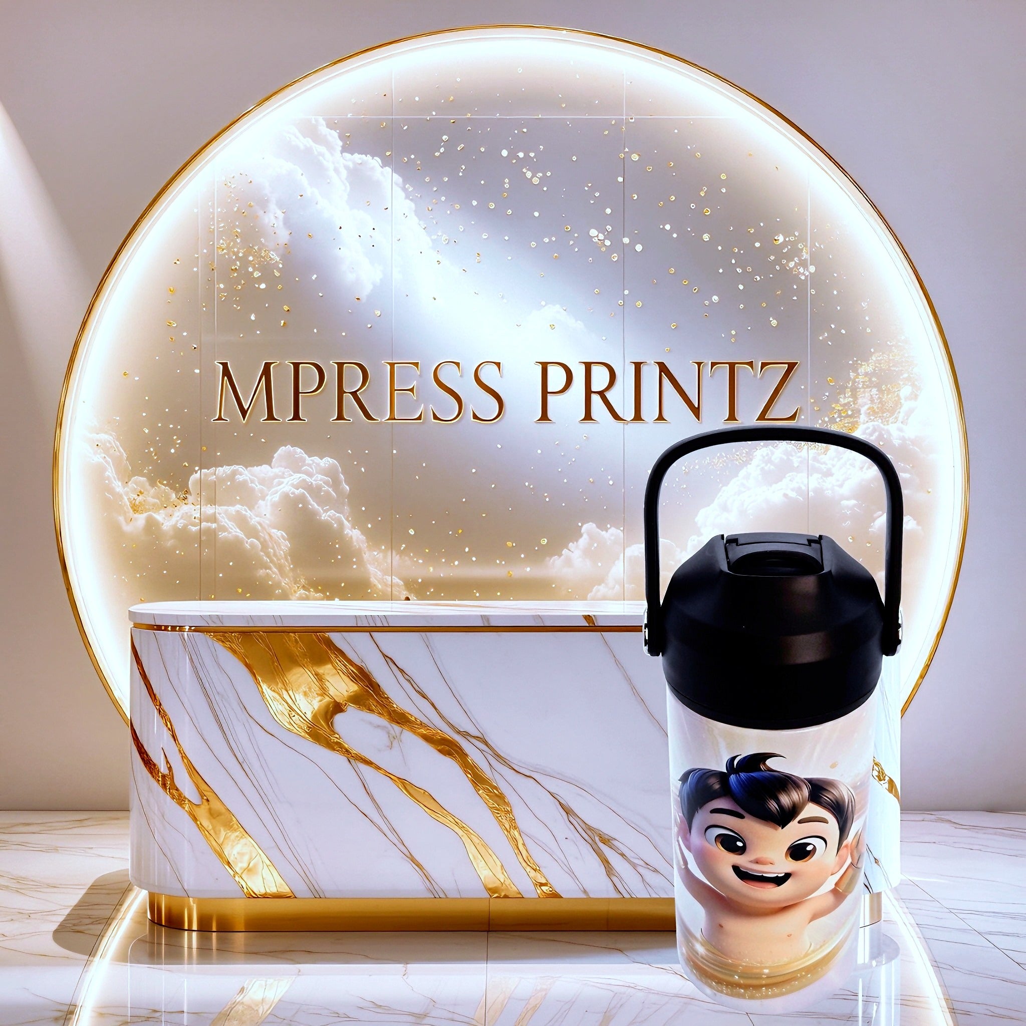 12oz Golden champion baby tumbler