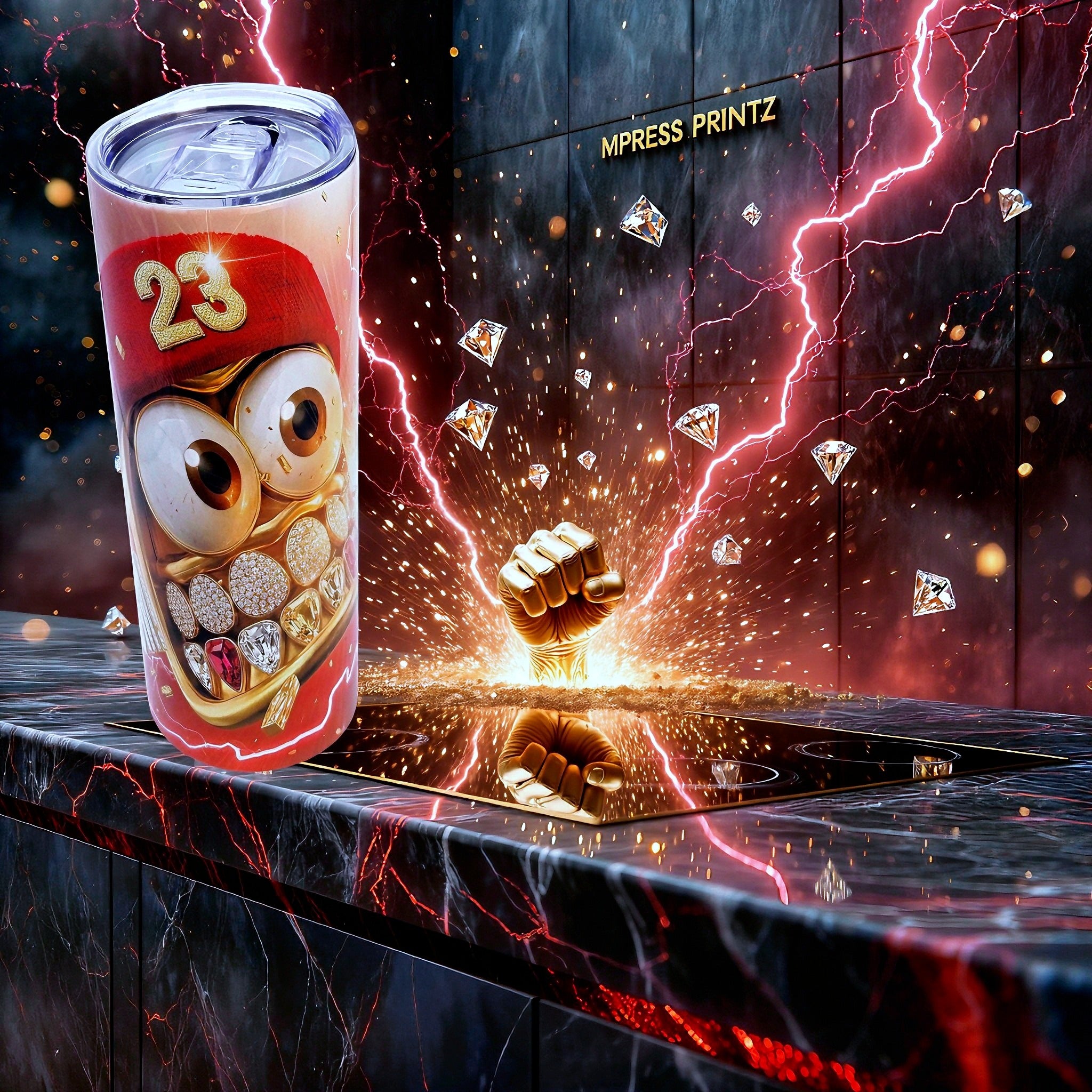 20oz #23 boxer tumbler