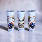 Knockout Grillz – USA Flag Edition 20oz Skinny Tumbler | Boxing Champion Series