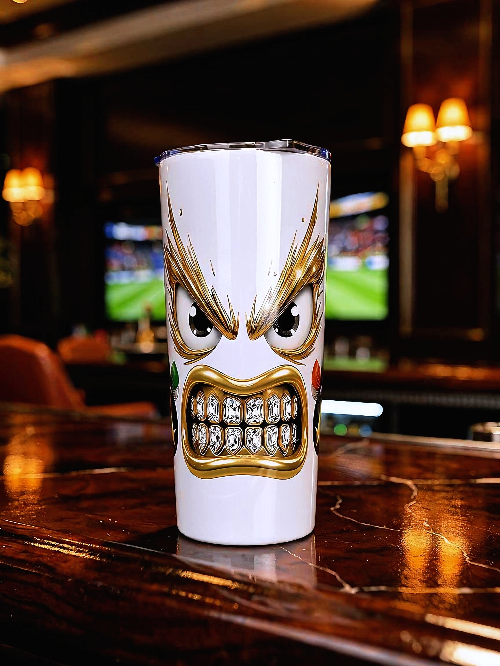 Knockout Grillz – USA Flag Edition 20oz Skinny Tumbler | Boxing Champion Series