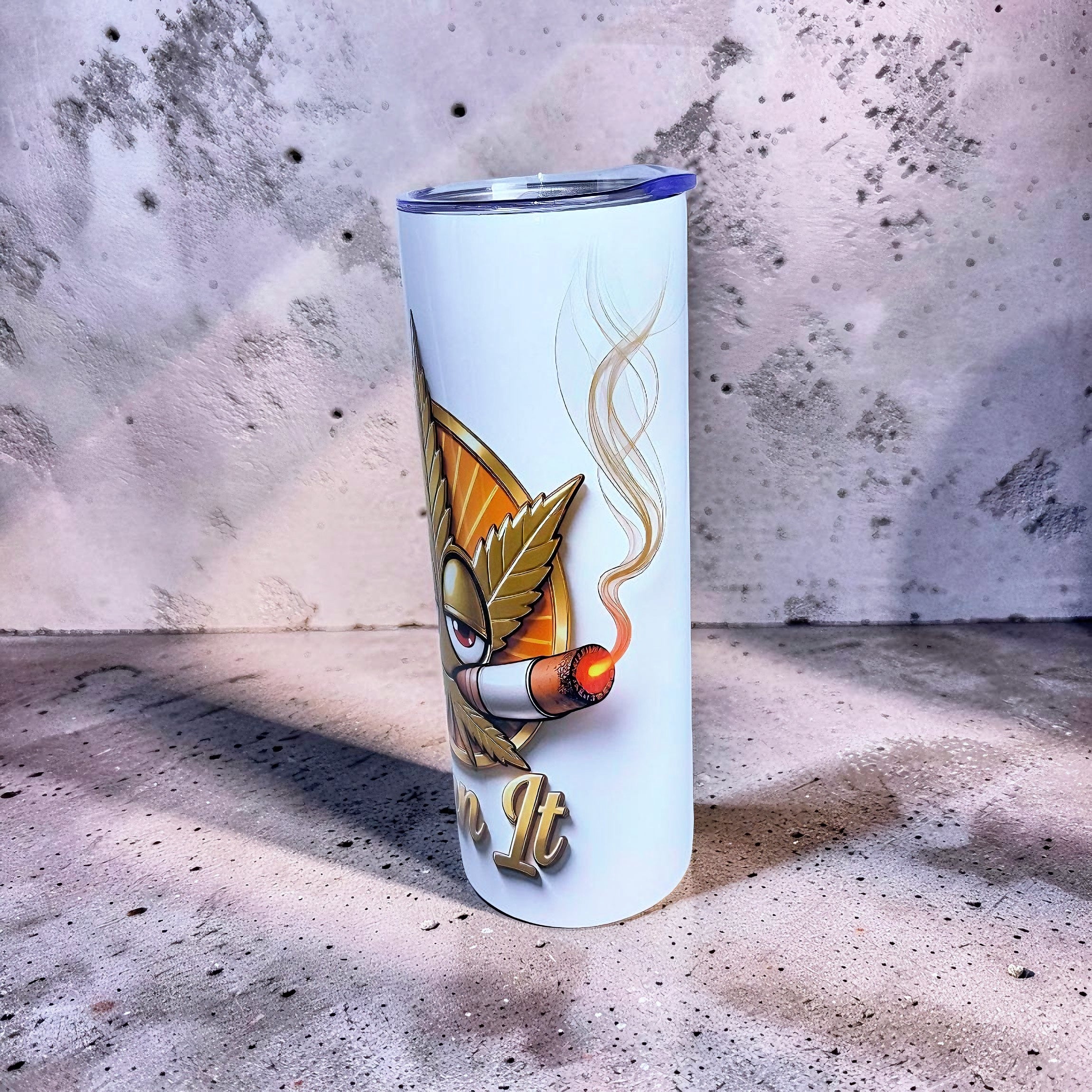 Burn & Shine – Golden Blaze Icon 20oz Stainless Steel Tumbler