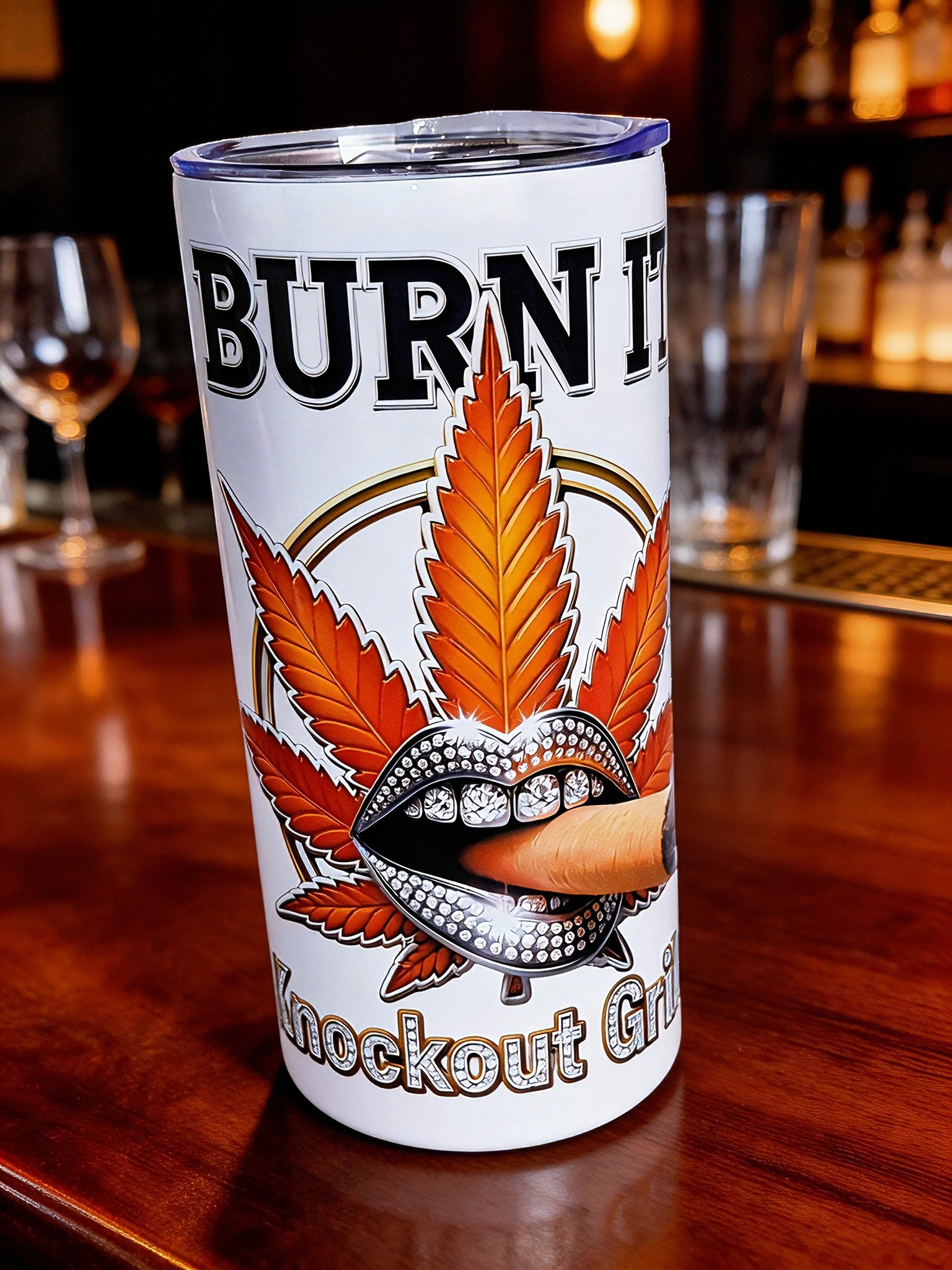 Diamond Flame Luxe – Burn & Shine 20oz Skinny Tumbler