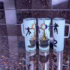 Blazing Hot – Heat Clash Hero Edition 20oz Handled Stainless Steel Tumbler