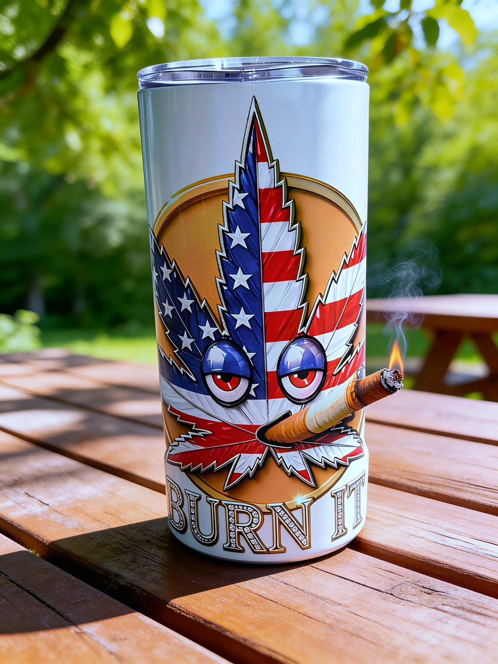 Blaze & Shine – Freedom Flame Edition 20oz Skinny Stainless Steel Tumbler |