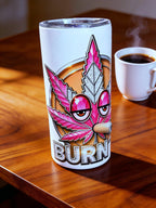 Blaze & Shine – Pink Crystal Burn Edition 20oz Skinny Stainless Steel Tumbler