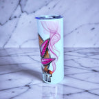Blaze & Shine – Pink Crystal Burn Edition 20oz Skinny Stainless Steel Tumbler
