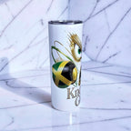 Knockout Grillz – Jamaican Flag Edition 20oz Skinny Tumbler | Boxing Crown Series |
