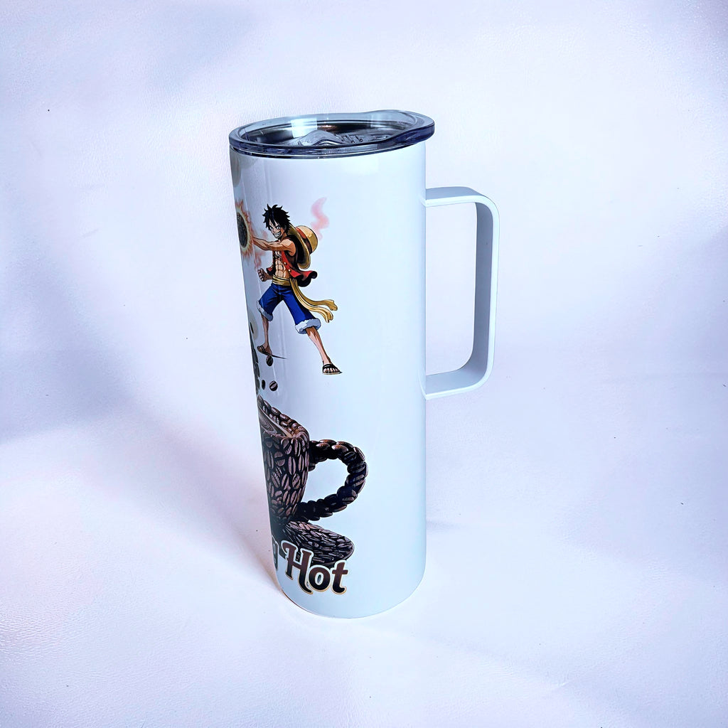 Blazing Hot – Coffee Storm Power Edition 20oz Handled Stainless Steel Tumbler
