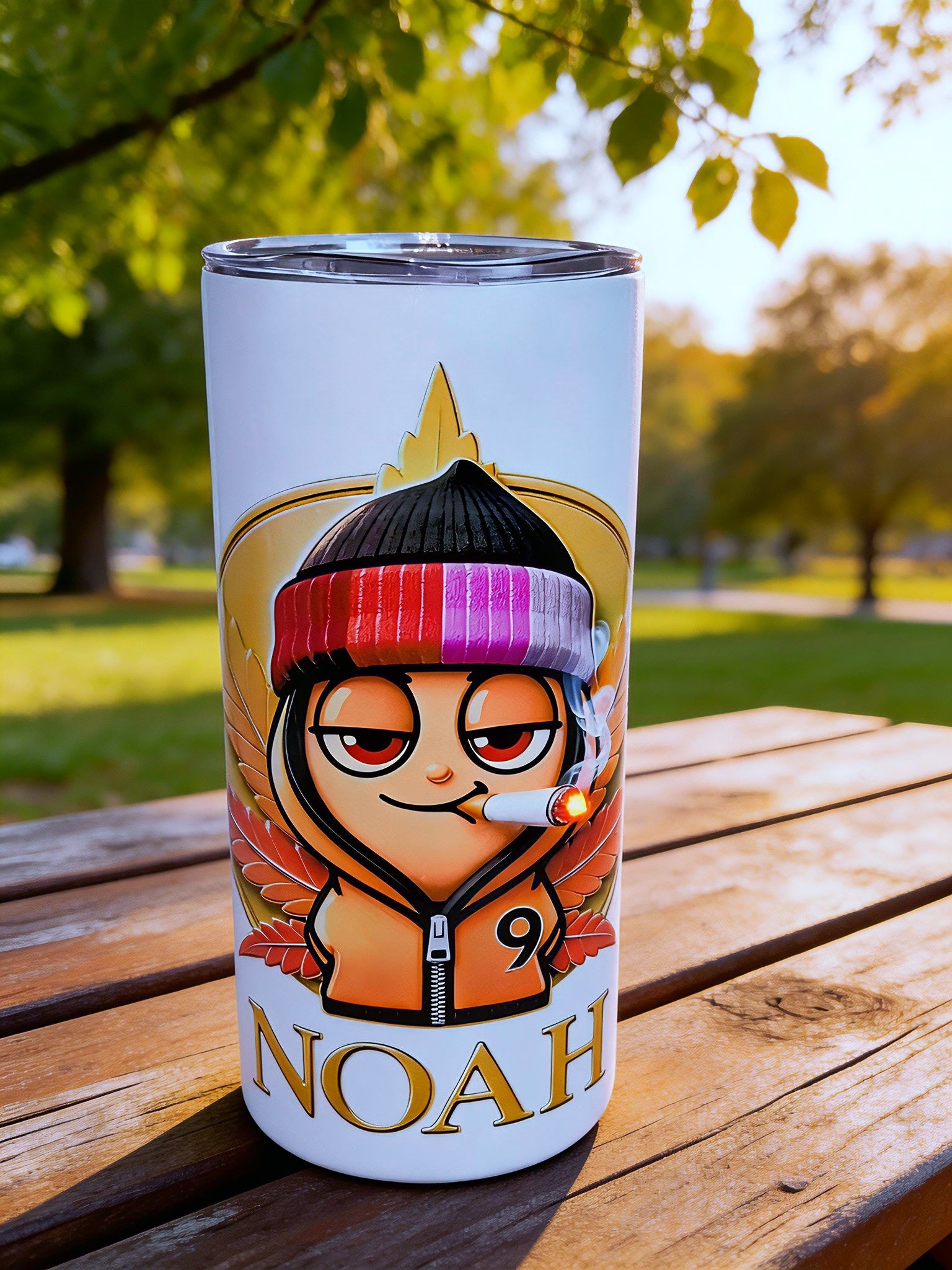 Blaze Custom – Noah Edition 20oz Skinny Stainless Steel Tumbler | Personalized by MpressPrintz