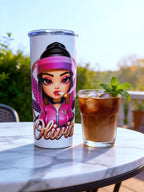 Blaze Custom – Olivia Edition 20oz Skinny Stainless Steel Tumbler | Personalized by MpressPrintz