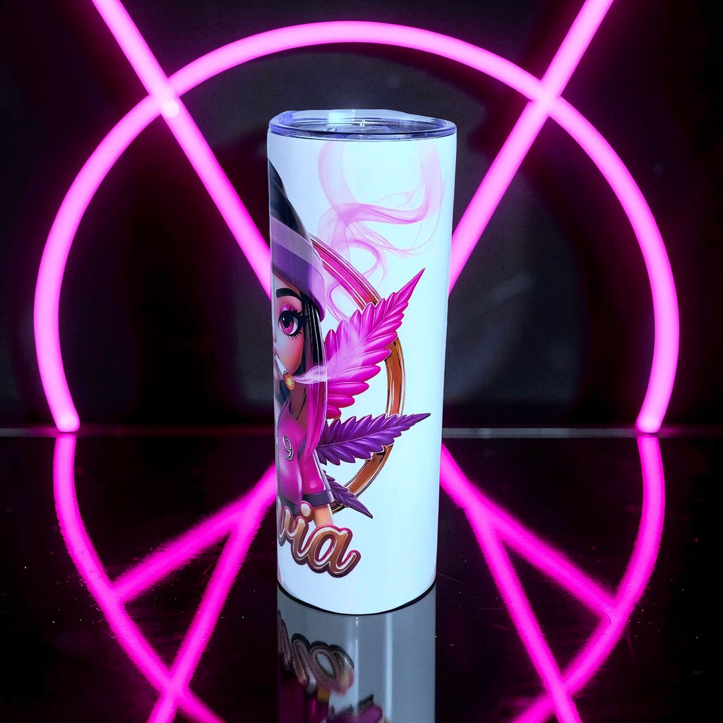 Blaze Custom – Olivia Edition 20oz Skinny Stainless Steel Tumbler | Personalized by MpressPrintz