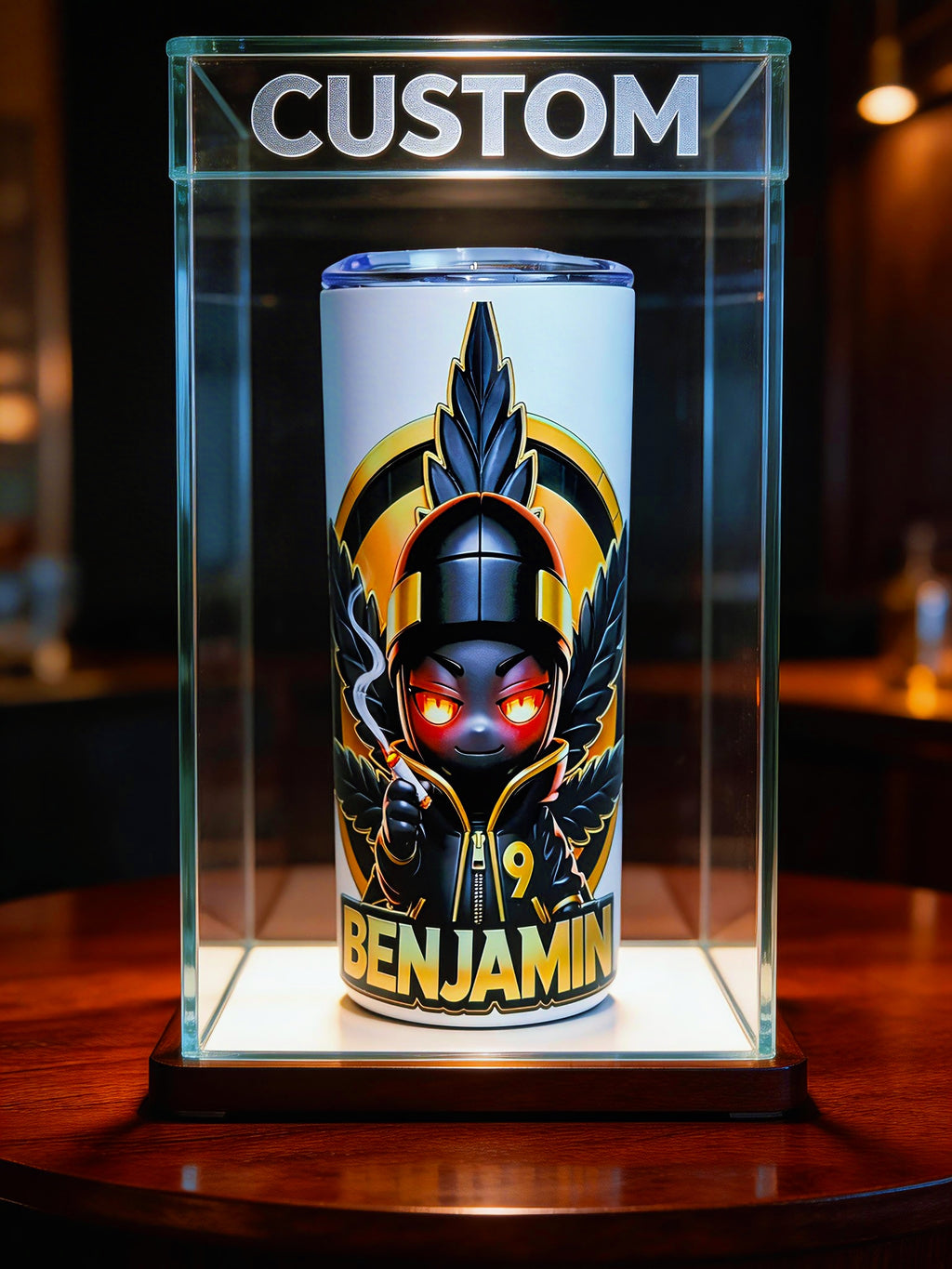 Blaze Custom – Benjamin Edition 20oz Skinny Stainless Steel Tumbler | Personalized by MpressPrintz