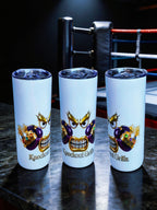 Knockout Grillz – Crown Crusher Edition 20oz Skinny Stainless Steel Tumbler | By MpressPrintz