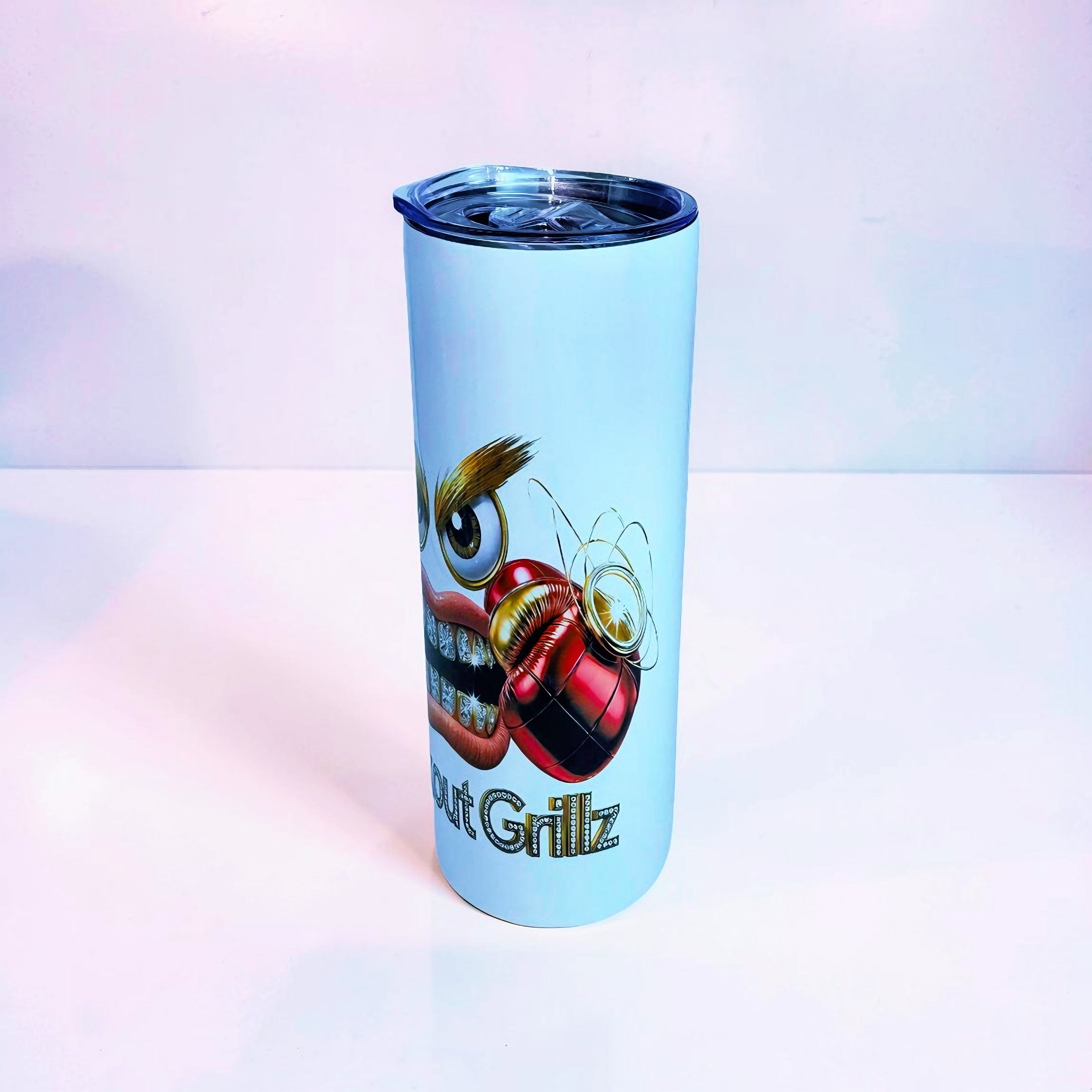 Knockout Grillz – Heavy Hitters Edition 20oz Skinny Stainless Steel Tumbler | By MpressPrintz