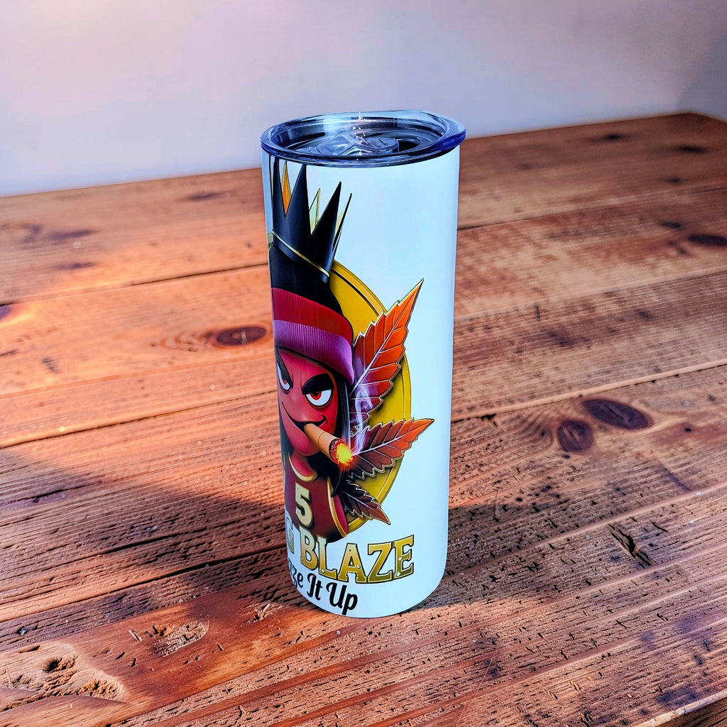 Royalty Blaze – King Blaze Edition 20oz Skinny Stainless Steel Tumbler | By MpressPrintz
