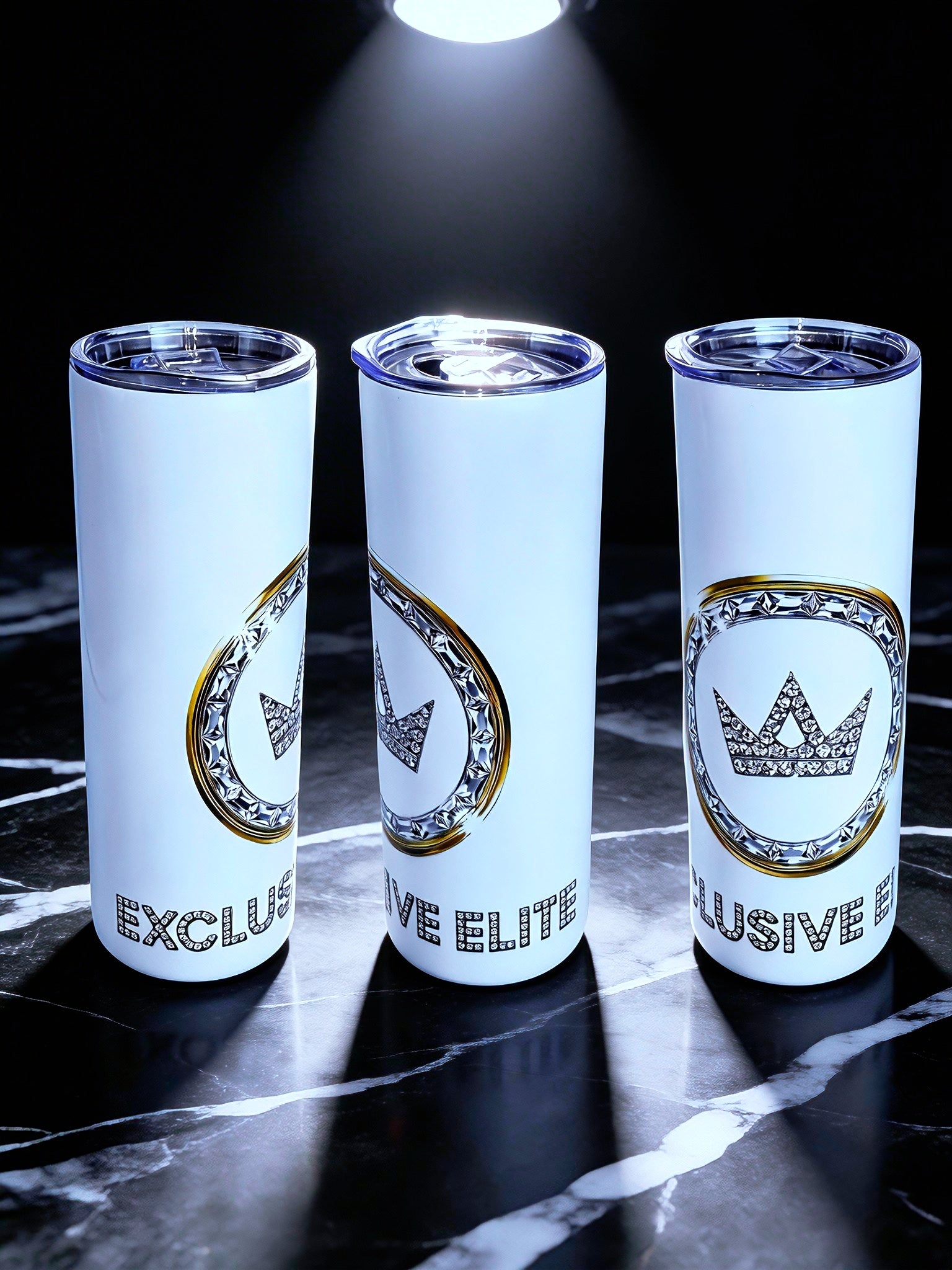 Royal Access – Exclusive Elite Edition 20oz Skinny Stainless Steel Tumbler | By MpressPrintz