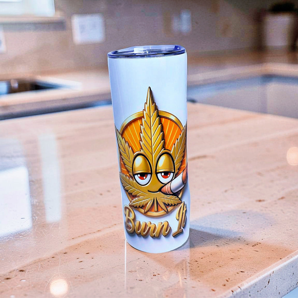 Burn & Shine – Golden Blaze Icon 20oz Stainless Steel Tumbler