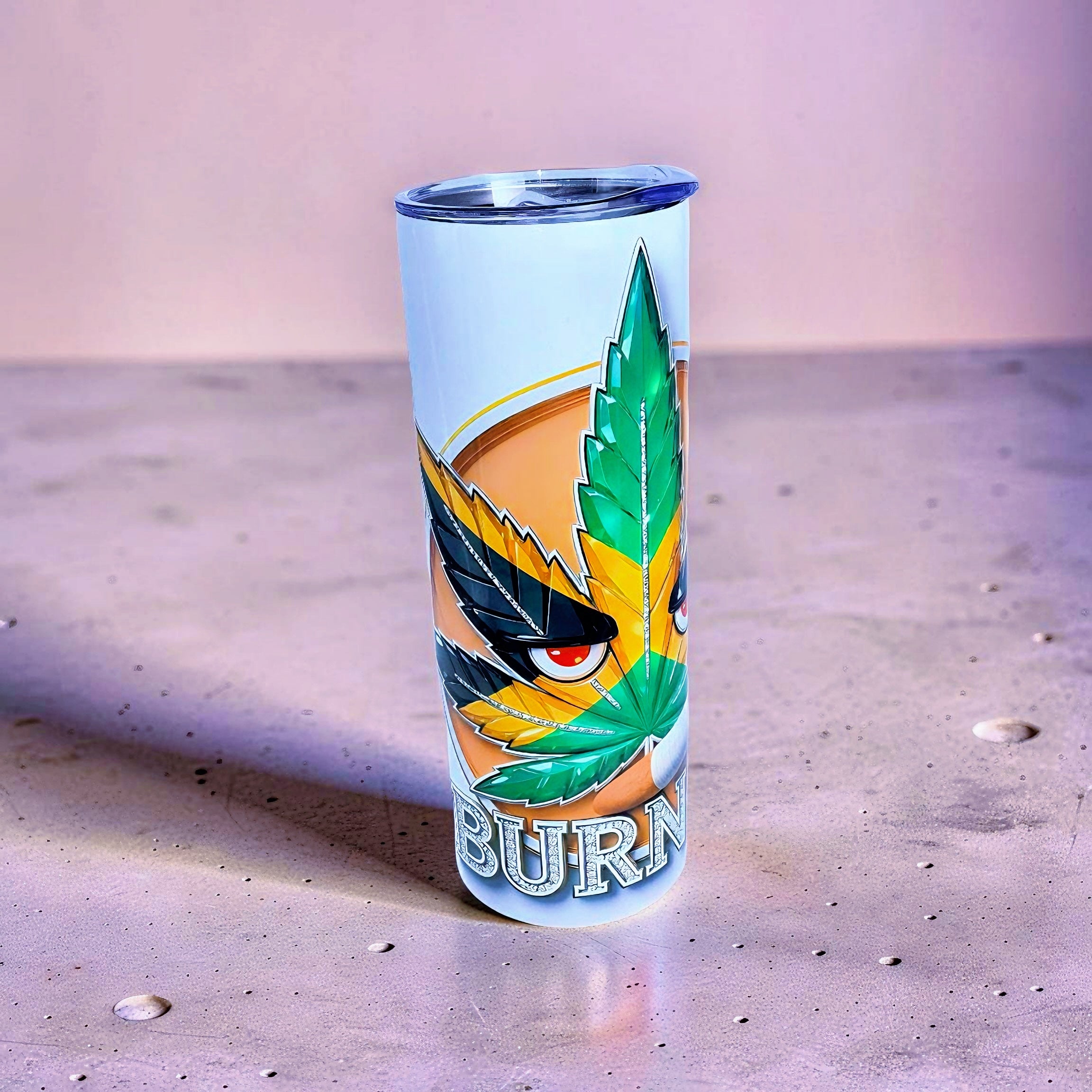 Blaze & Shine – Emerald Rebel Burn Edition 20oz Skinny Stainless Steel Tumbler