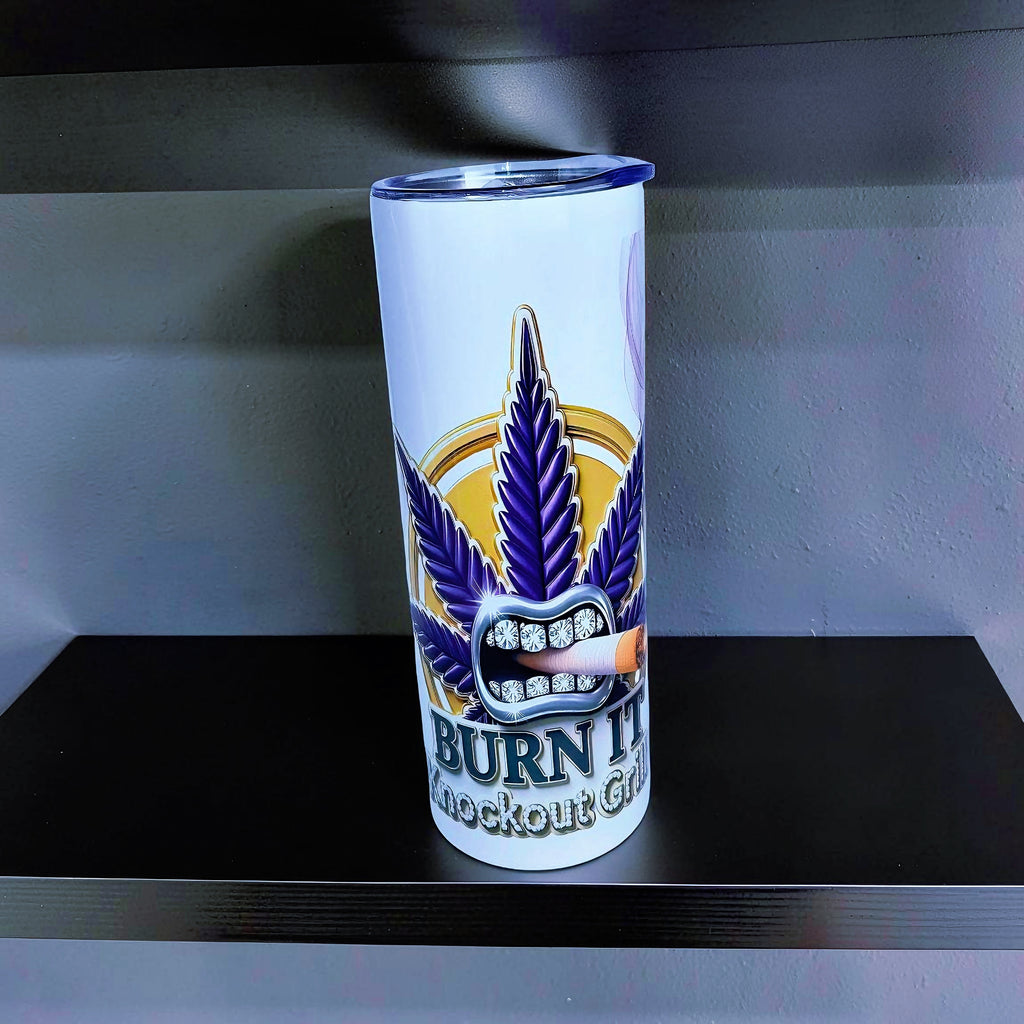 Blaze & Shine – Royal Violet Drip 20oz Stainless Steel Tumbler