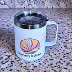 Too Pretty to Stress – Blaze & Motivate 12oz Insulated Coffee Mug