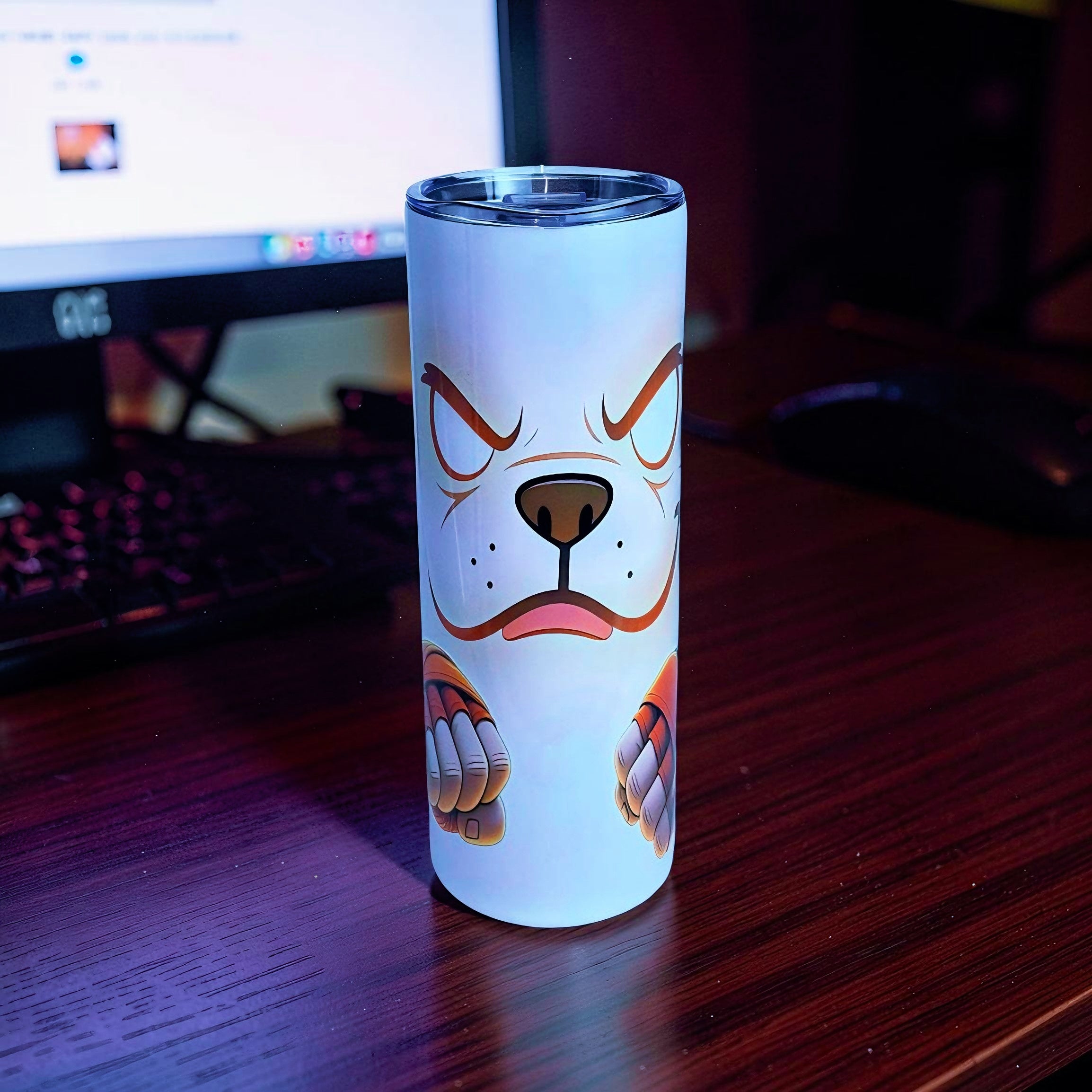 20 oz Fiery Dog Tumbler