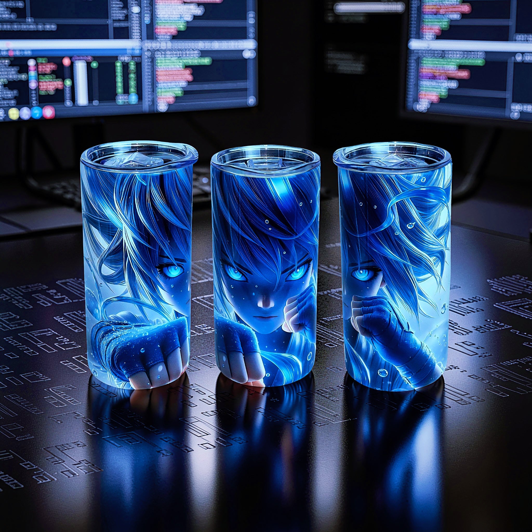 15oz Blue Water Fighter Tumbler