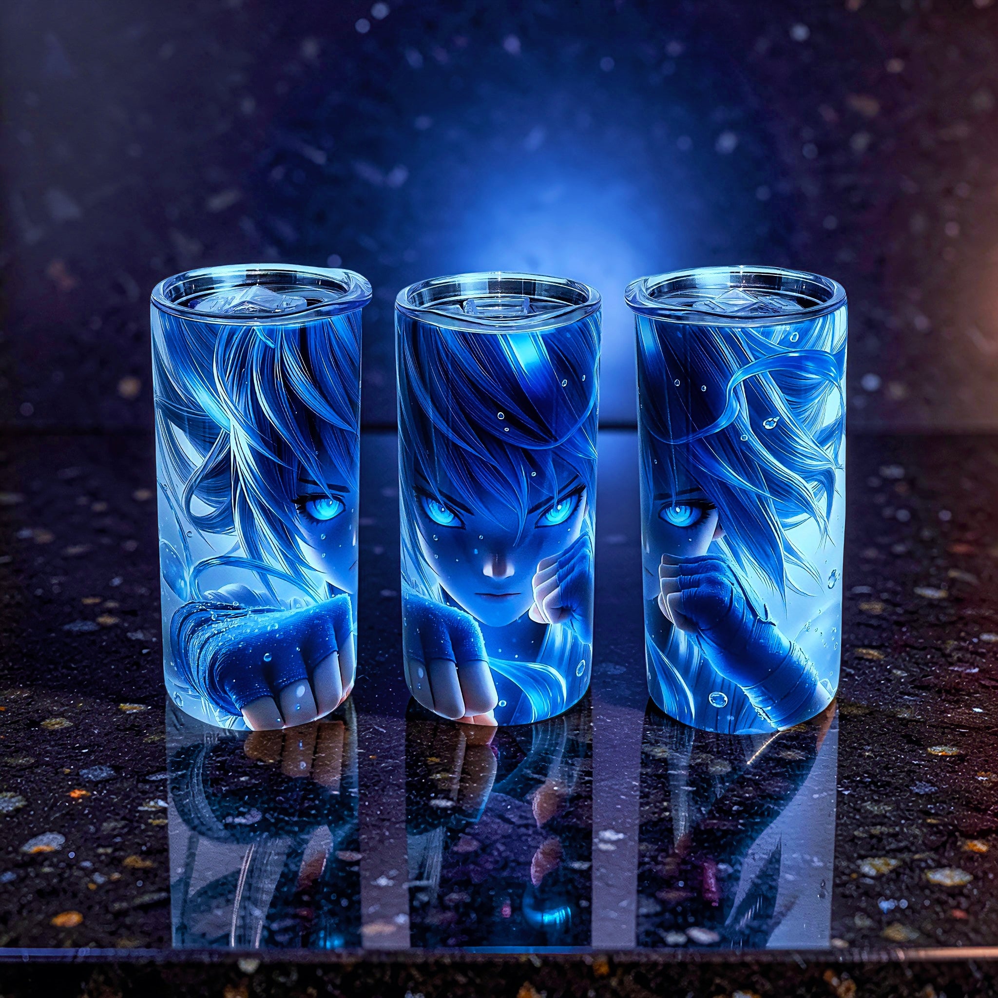 15oz Blue Water Fighter Tumbler