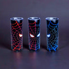 20oz Red & blue masked web tumbler
