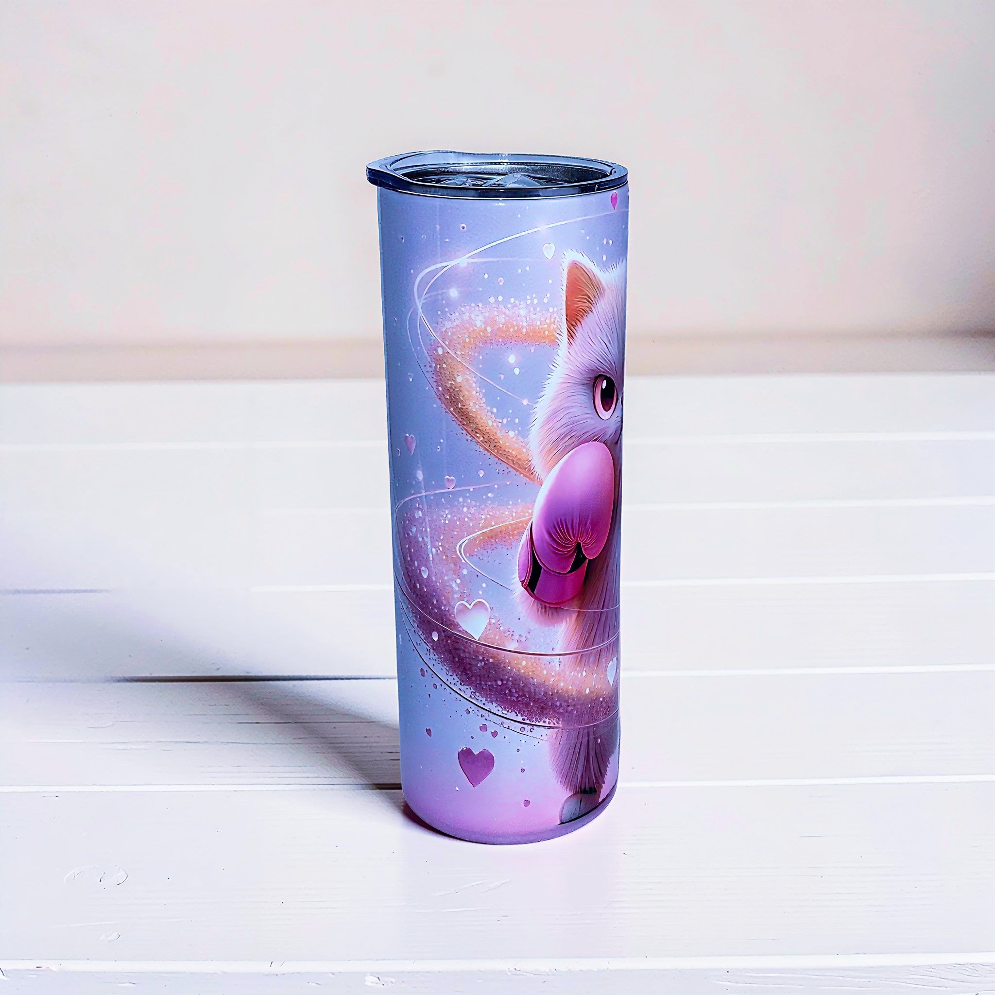 20oz Pink cat tumbler