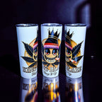Blaze It Up “King” Black & Gold Crown Edition – 20oz Straight Skinny Stainless Steel Tumbler + Metal Straw