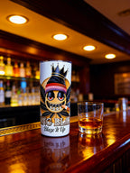 Blaze It Up “King” Black & Gold Crown Edition – 20oz Straight Skinny Stainless Steel Tumbler + Metal Straw