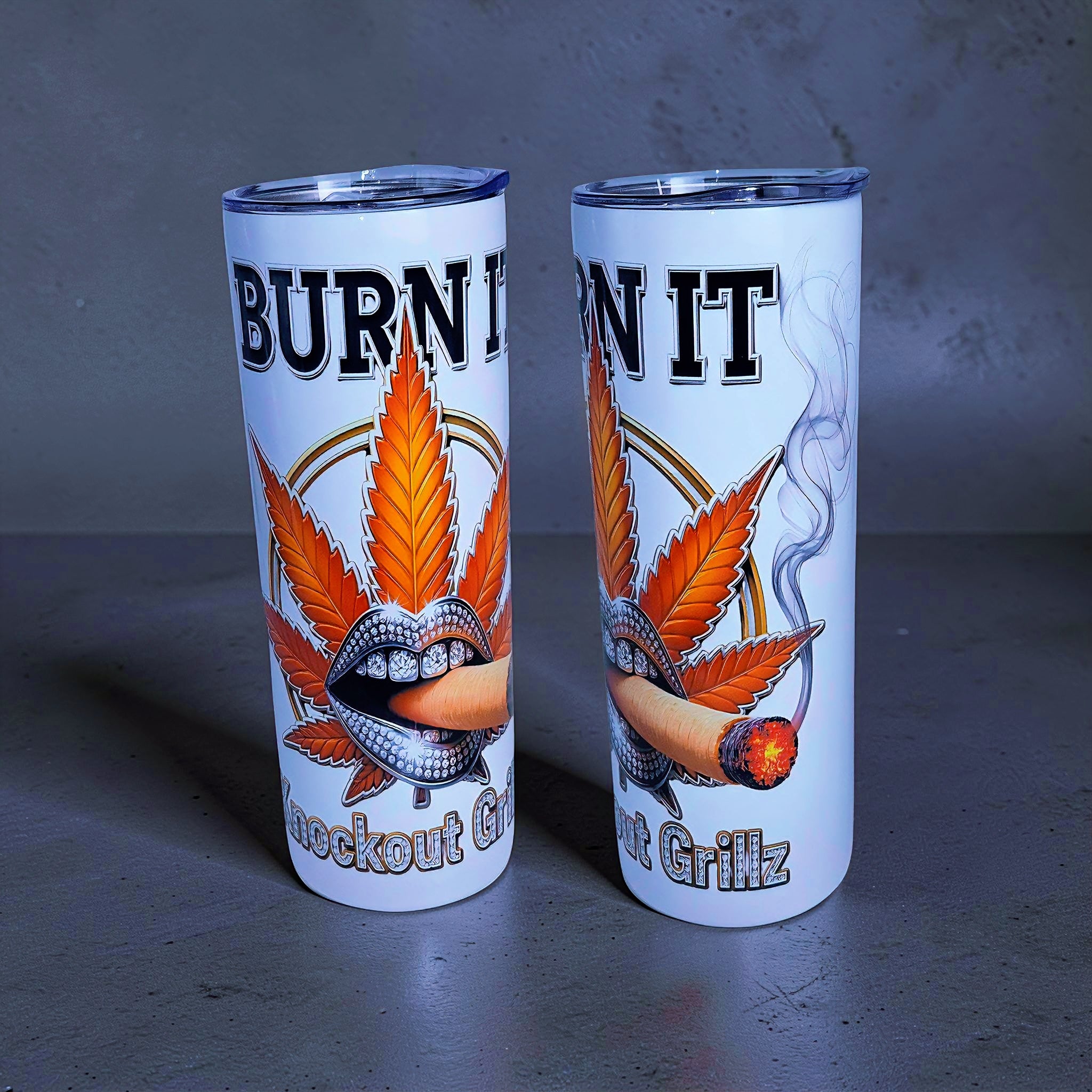 Diamond Flame Luxe – Burn & Shine 20oz Skinny Tumbler