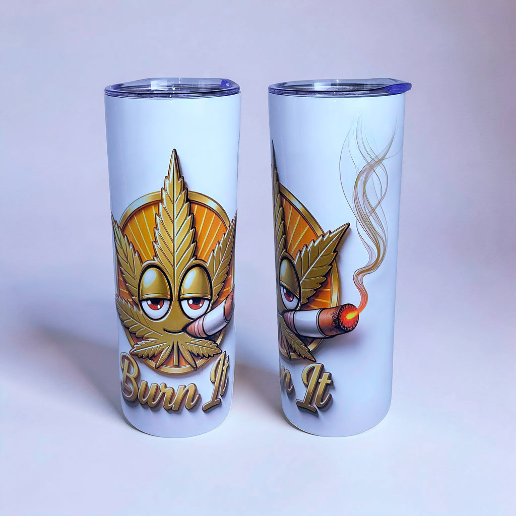 Burn & Shine – Golden Blaze Icon 20oz Stainless Steel Tumbler