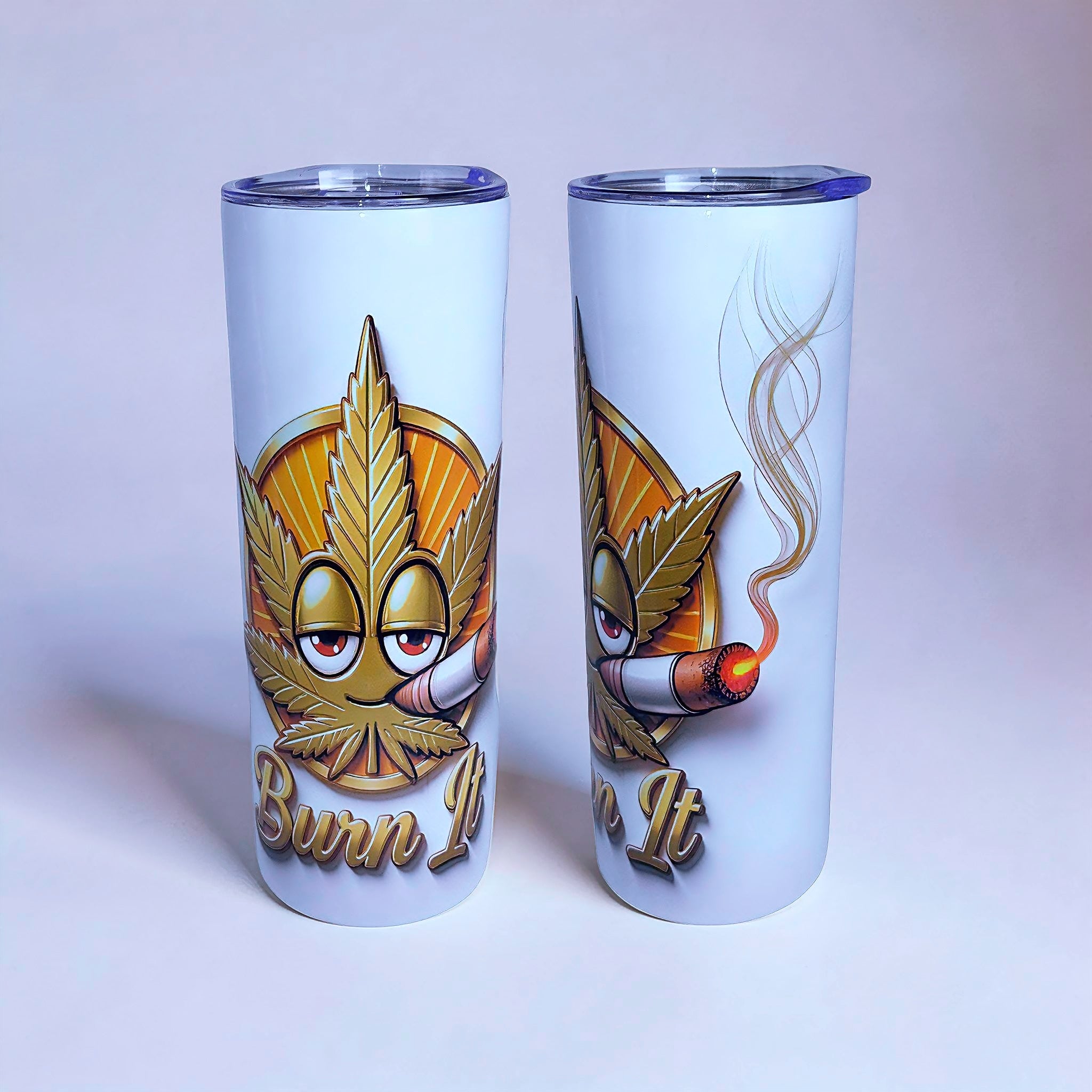 Burn & Shine – Golden Blaze Icon 20oz Stainless Steel Tumbler