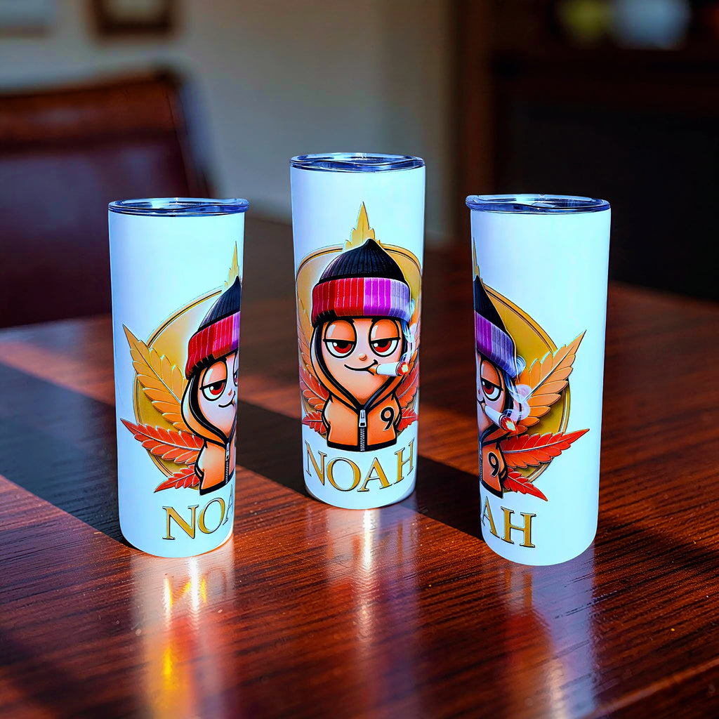 Blaze Custom – Noah Edition 20oz Skinny Stainless Steel Tumbler | Personalized by MpressPrintz