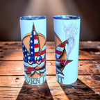 Blaze & Shine – Freedom Flame Edition 20oz Skinny Stainless Steel Tumbler |