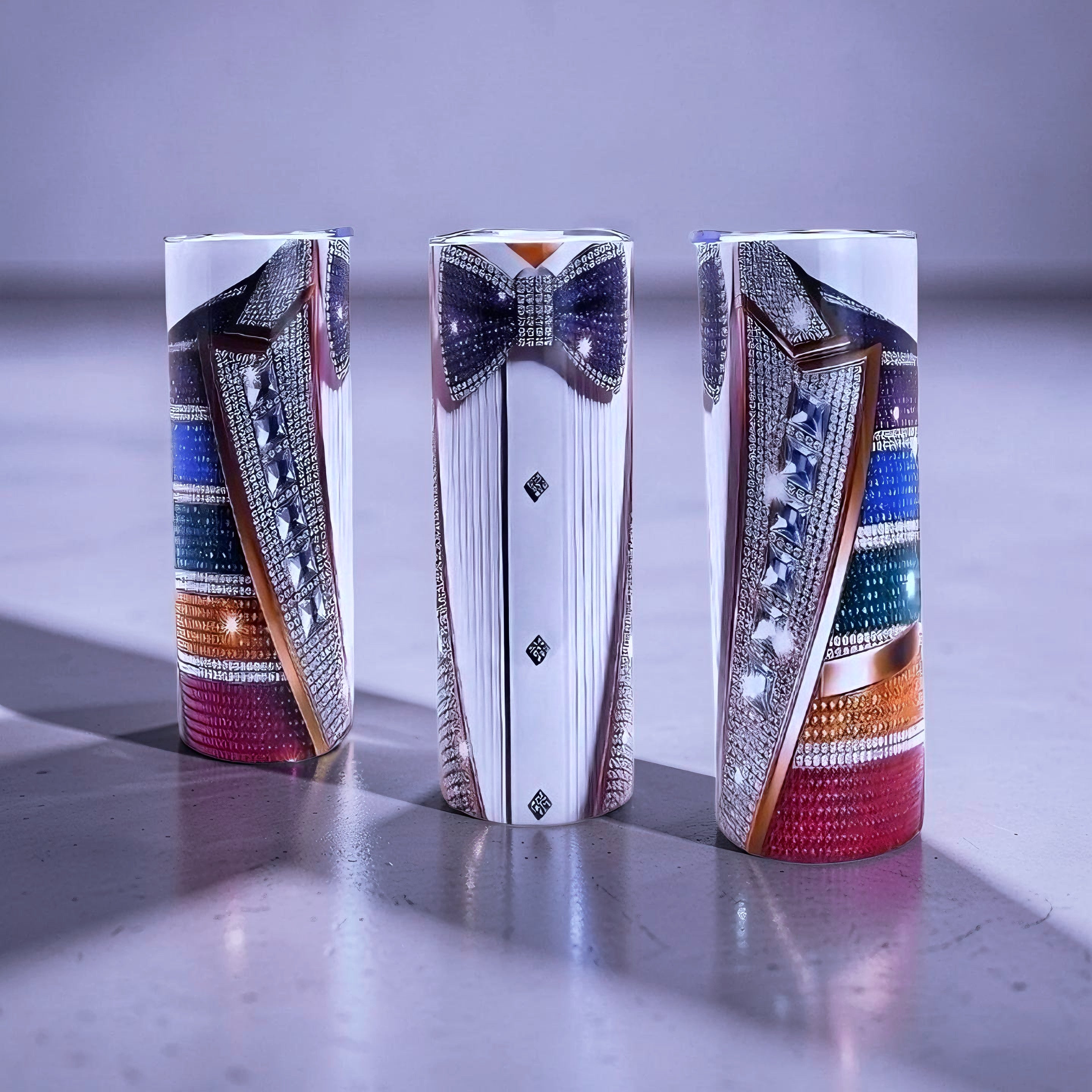 20oz Diamond maestro tuxedo tumbler