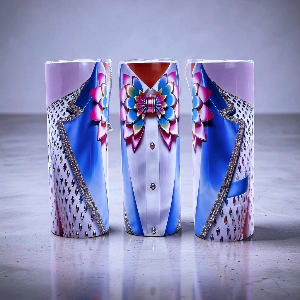 20oz Prism princess tuxedo tumbler